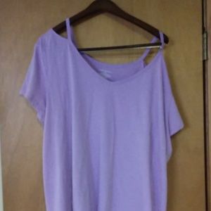 Lane Bryant purple t-shirt